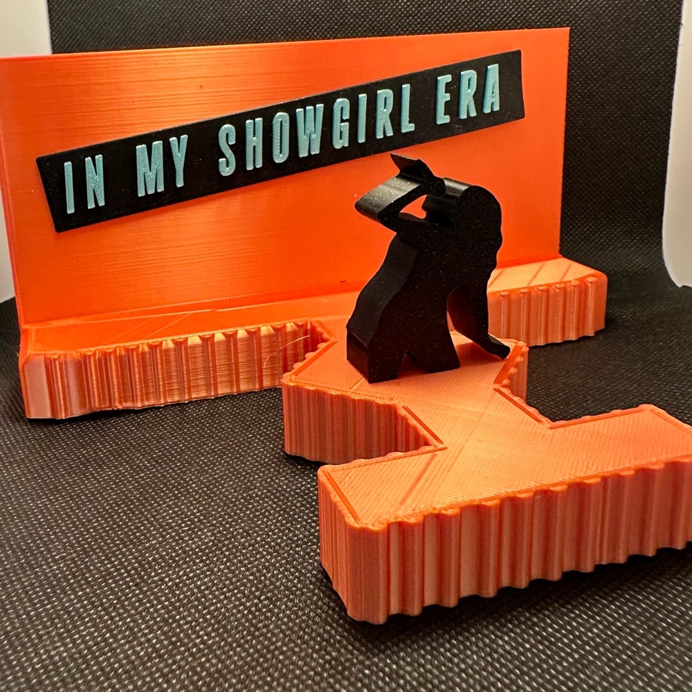 Orange Showgirl Era Display Stand